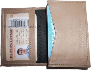 Lot of 3 women men's Leather Business Credit Card ID card case fifty Holder new - Image 3