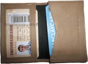 Lot of 3 women men's Leather Business Credit Card ID card case fifty Holder new - Image 5