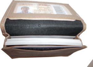 Lot of 3 women men's Leather Business Credit Card ID card case fifty Holder new - Image 7