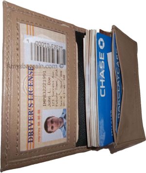 Lot of 3 women men's Leather Business Credit Card ID card case fifty Holder new - Image 8