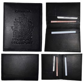Lot of 4. New Canadian Leather passport cover. Wallet. Canada Passport case. BN