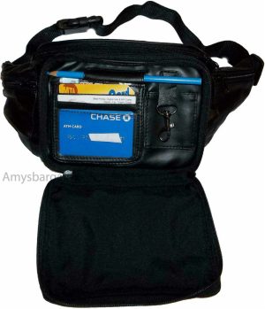 Lot of 4 New Leather waist pouch. Black waist bag, leather bag, Fanny pack BNWT - Image 12