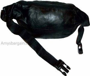 Lot of 4 New Leather waist pouch. Black waist bag, leather bag, Fanny pack BNWT - Image 7