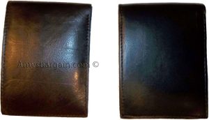 Lot of 4 New man's skinny leather Bi-fold wallet 6 bank card holder 2 bill space - Image 7