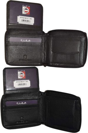 Lot of 4 Zip around FIZA NY leather men's wallet Bi-fold wallet change purse BN - Image 11