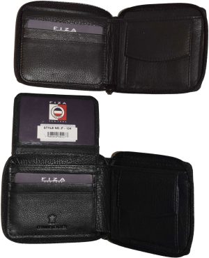 Lot of 4 Zip around FIZA NY leather men's wallet Bi-fold wallet change purse BN - Image 4