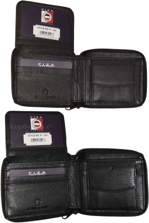Lot of 4 Zip around FIZA NY leather men's wallet Bi-fold wallet change purse BN - Image 6
