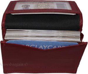 Lot of 4 women men's Leather Business Credit Card ID card case fifty card holder - Image 6