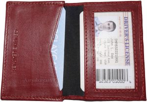 Lot of 4 women men's Leather Business Credit Card ID card case fifty card holder - Image 8