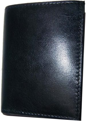 Lot of 5 New Trifold Leather Man’s wallet 2 ID 2 bill slots Black 6 card wallet - Image 7