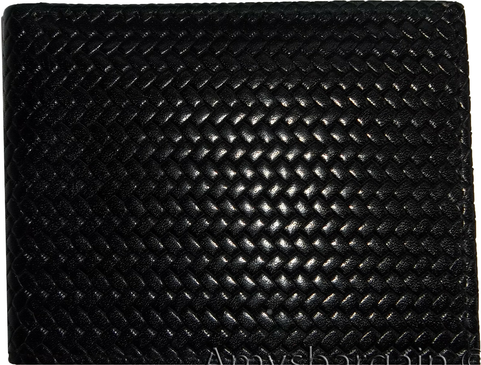 Lot of 5 New Woven Printed Leather man's bi fold wallet 6 cards ID Wallet BNWT - Image 11