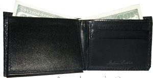 Lot of 5 New Woven Printed Leather man's bi fold wallet 6 cards ID Wallet BNWT - Image 10