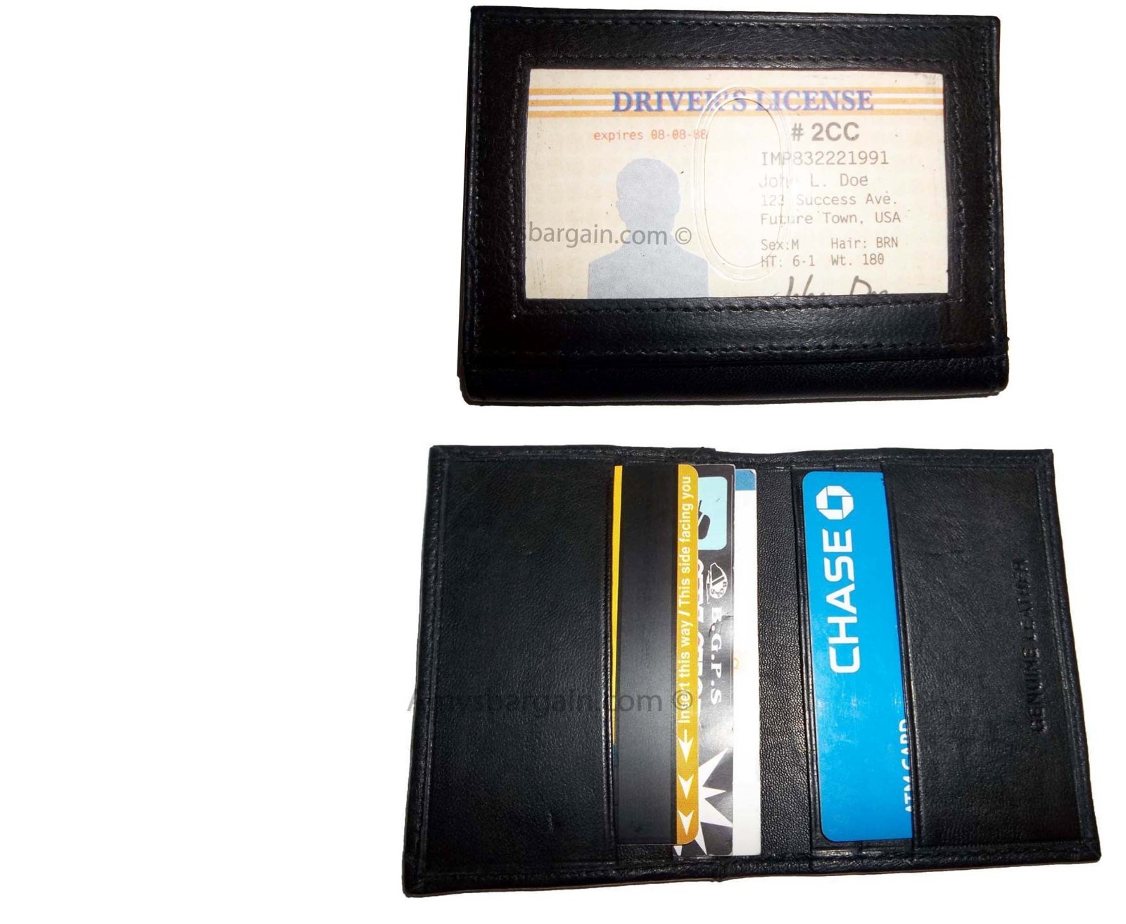 Lot of 6 Leather business card credit card case ID card case new card holder - Image 13