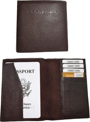 Lot of 6 Leather passport cover Brown Genuine leather INT"L passport case new - Image 3