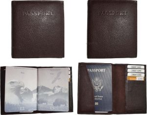Lot of 6 Leather passport cover Brown Genuine leather INT"L passport case new - Image 5