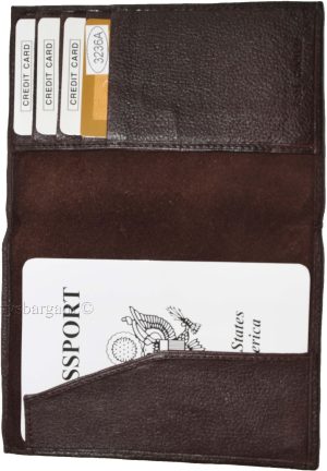 Lot of 6 Leather passport cover Brown Genuine leather INT"L passport case new - Image 8