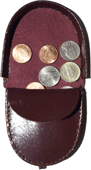 Lot of 6 New Burgundy Leather change purse, Coin case, Coin holder, change case - Image 3