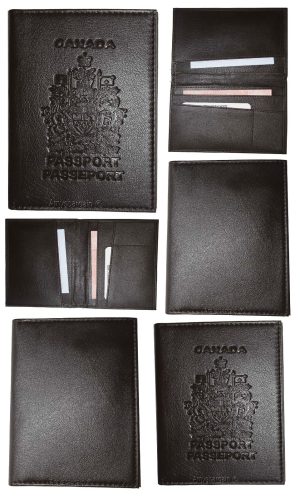 Lot of 6. New Canadian Leather passport cover. Wallet. Canada Passport case. BN