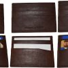 Lot of 6 New Leather business card case 7 Credit card ID card Tan card case BNWT