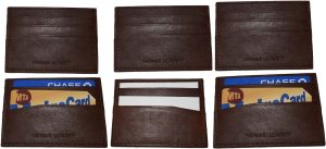 Lot of 6 New Leather business card case 7 Credit card ID card Tan card case BNWT