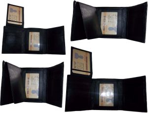 Lot of 6 New Trifold Leather Man’s wallet 2 ID 2 bill slots Black 6 card wallet - Image 12