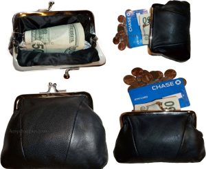 Lot of 6 new women's leather change purse coin bag wallet bag hand coin case bn - Image 4