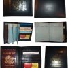 Lot of 6 passport case credit cards ID lamb skin USA leather passport wallet new