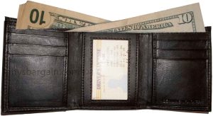 Man’s wallet Trifold Leather transparent window 6 card 2 bill slots New wallet - Image 12