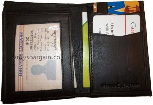 Man’s wallet leather bifold Trifold wallet 7 card spaces ID case new wallet - Image 4
