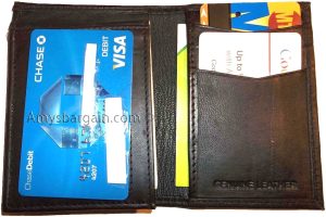 Man’s wallet leather bifold Trifold wallet 7 card spaces ID case new wallet - Image 7