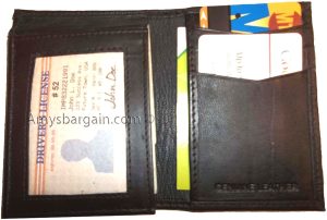 Man’s wallet leather bifold Trifold wallet 7 card spaces ID case new wallet - Image 8