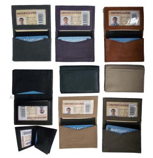 Men and women's leather business card id credit card case 30 plus card holder NW - Image 11