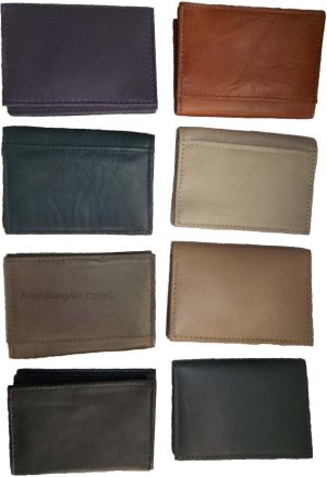 Men and women's leather business card id credit card case 30 plus card holder NW - Image 12