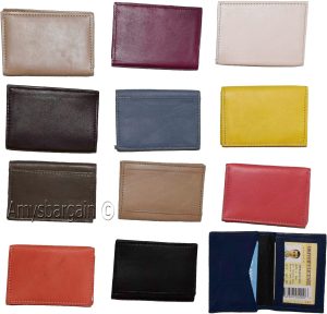 Men and women's leather business card id credit card case 30 plus card holder NW - Image 3