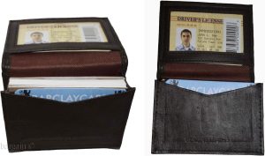 Men and women's leather business card id credit card case 30 plus card holder NW - Image 6