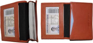 Men and women's leather business card id credit card case 30 plus card holder NW - Image 7