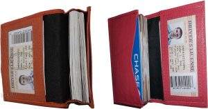 Men and women's leather business card id credit card case 30 plus card holder NW - Image 8