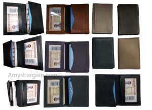 Men and women's leather business card id credit card case 30 plus card holder NW - Image 10
