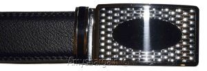 Men's Automatic Click Lock Buckle Waist Strap Dress Comfort Black Belt Casual 50 - Image 13