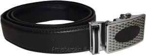 Men's Automatic Click Lock Buckle Waist Strap Dress Comfort Black Belt Casual 50 - Image 5