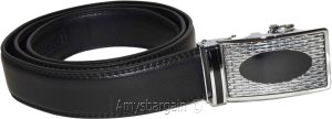 Men's Automatic Click Lock Buckle Waist Strap Dress Comfort Black Belt Casual 50 - Image 8