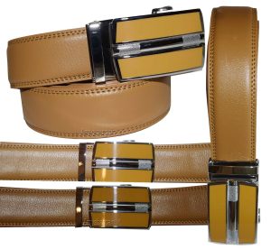 Men's Belt Auto-lock Type, dress belt easy adjust men's belt track bucke up 50" - Image 9