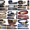 Men's Belt Auto-lock belt dress belt easy adjust men's belt track bucke 34-50"