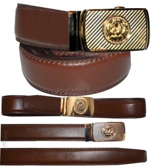 Men's Belt Auto-lock belt dress belt easy adjust men's belt track bucke 34-50" - Image 4