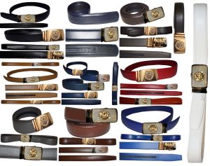 Men's Belt Auto-lock belt dress belt easy adjust men's belt track bucke 34-50"
