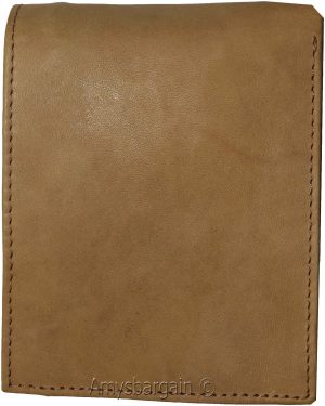 Men's Bifold leather wallet, 2 center pieces 9 card 3 IDs Genuine leather wallet - Image 5