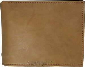 Men's Bifold leather wallet, 2 center pieces 9 card 3 IDs Genuine leather wallet - Image 10