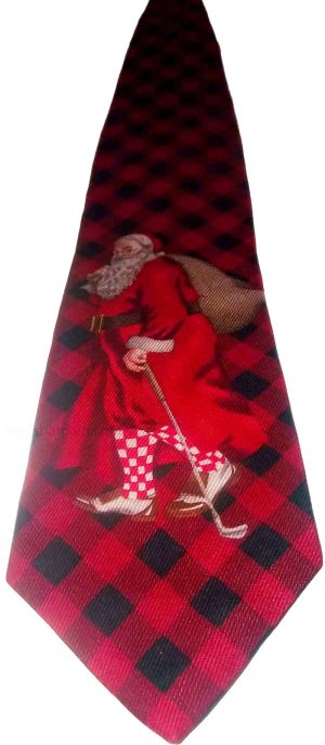 Men's Christmas/Santa Tie Cutter and Buck Designer Silk Tie Neck wear Gift item - Image 4