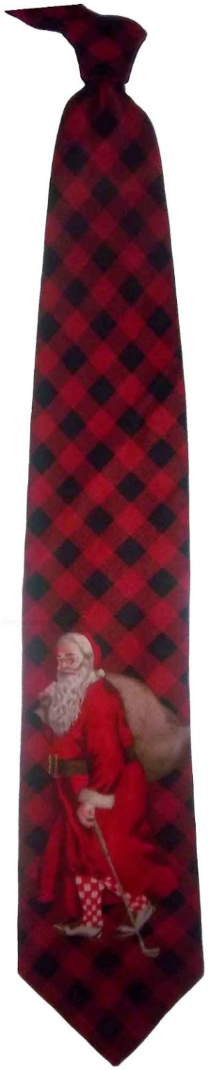 Men's Christmas/Santa Tie Cutter and Buck Designer Silk Tie Neck wear Gift item - Image 8