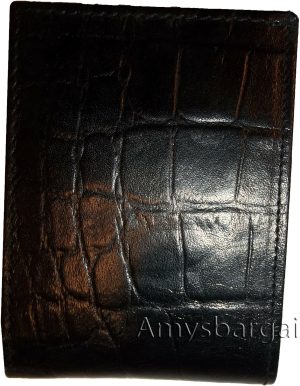 Men's Crocodile skin printed leather man's bi-fold wallet 9 card+ID BR New Style - Image 5